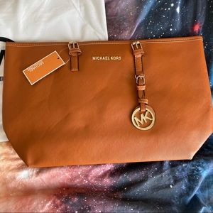 MK Orange Leather Tote